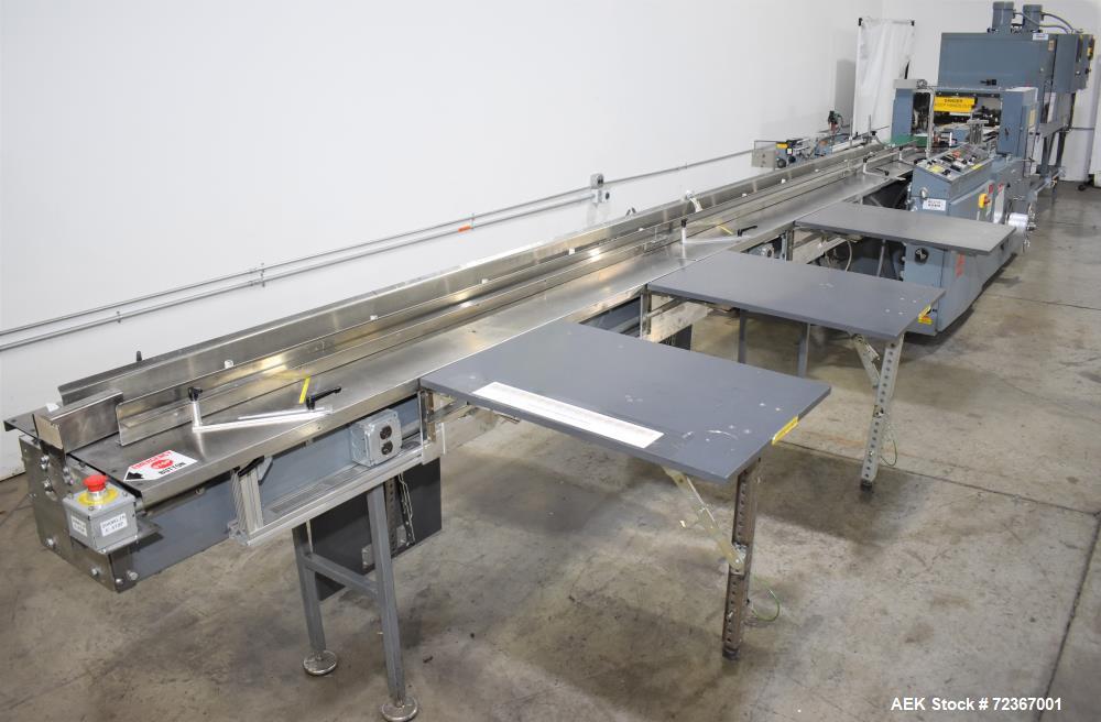 Shanklin HS1 Shrink Wrapper with Extended Infeed and Shanklin T72 Shrink Tunnel